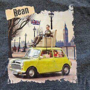 Vintage Mr‎ Bean Shirt Adults 2XL Gray Graphic Print Everyday Casual Mens…